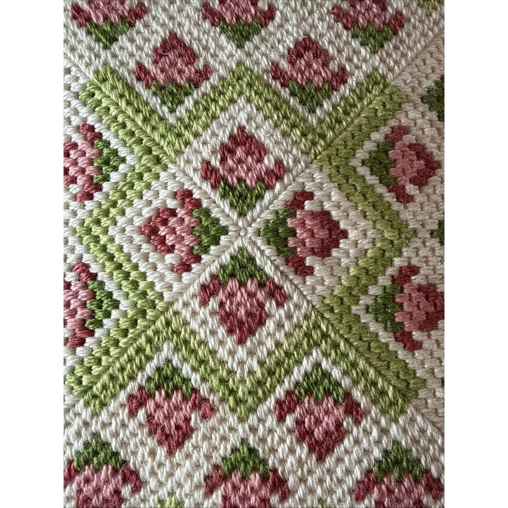 Vintage Bargello Needlepoint Pillow 14